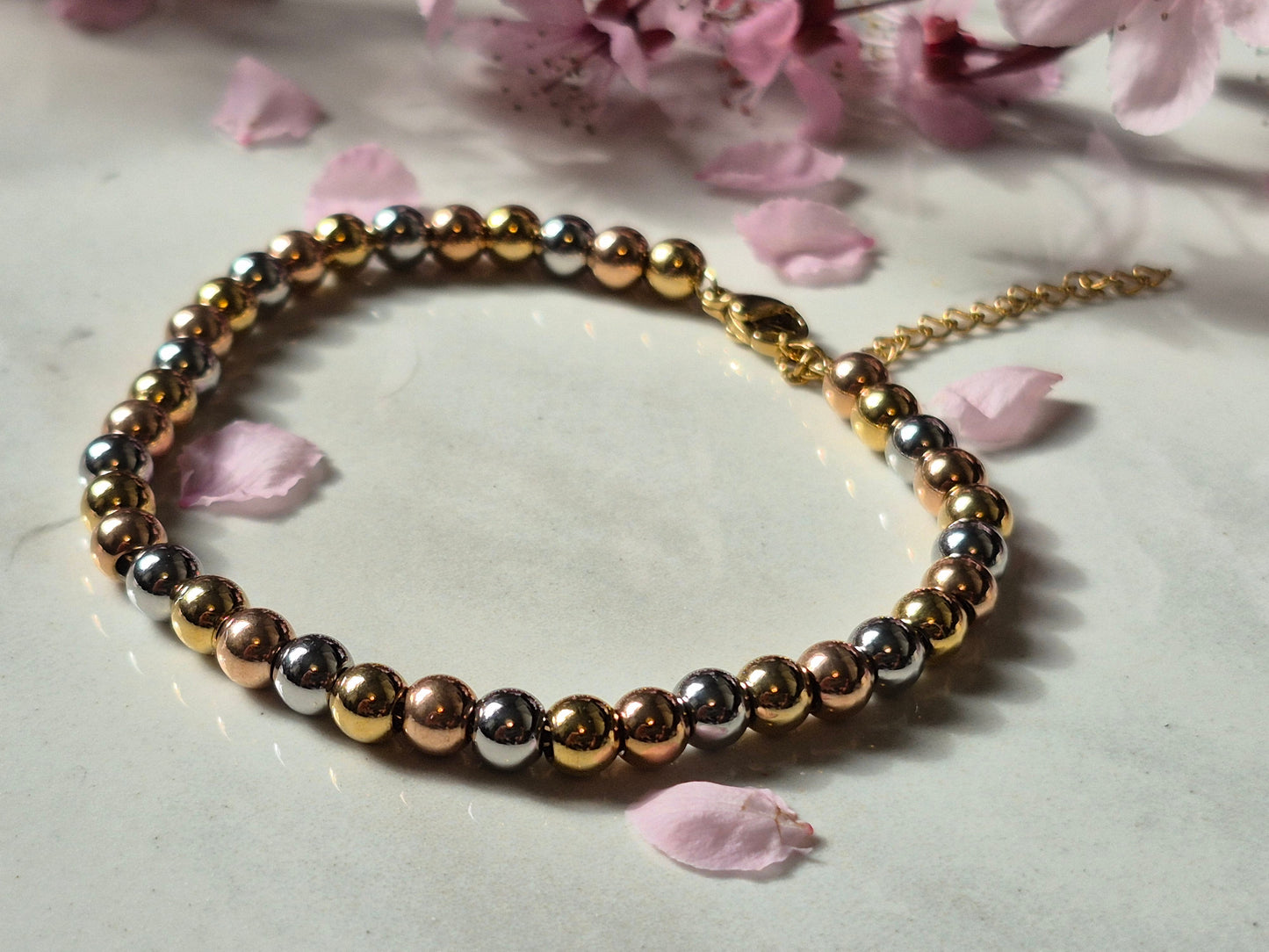 Trinity Glow Bead Bracelet