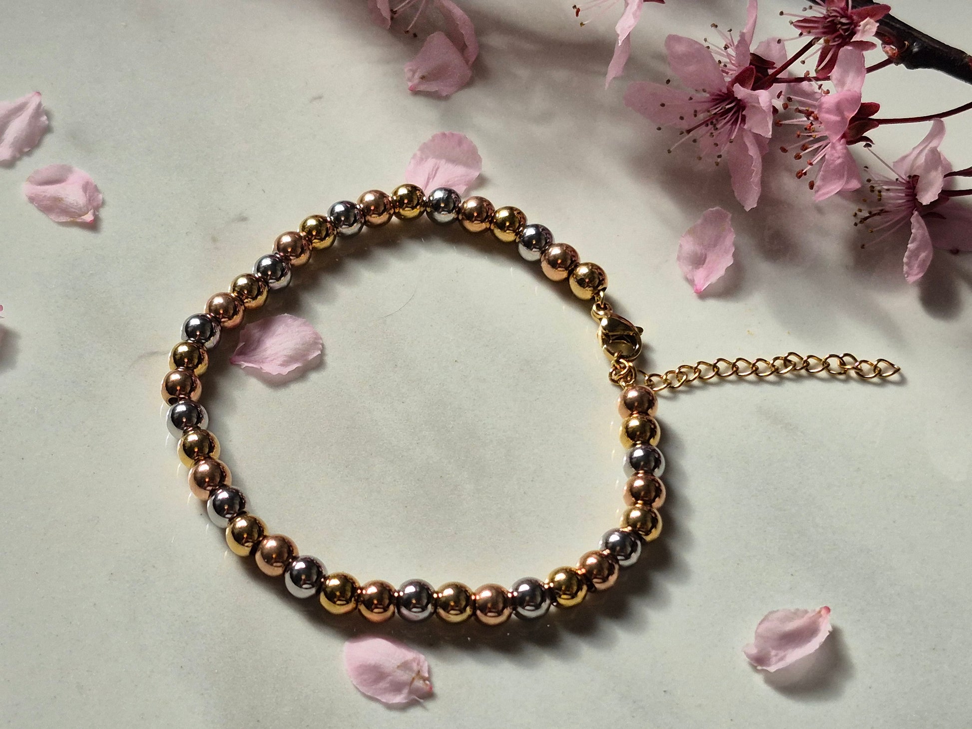 Trinity Glow Bead Bracelet