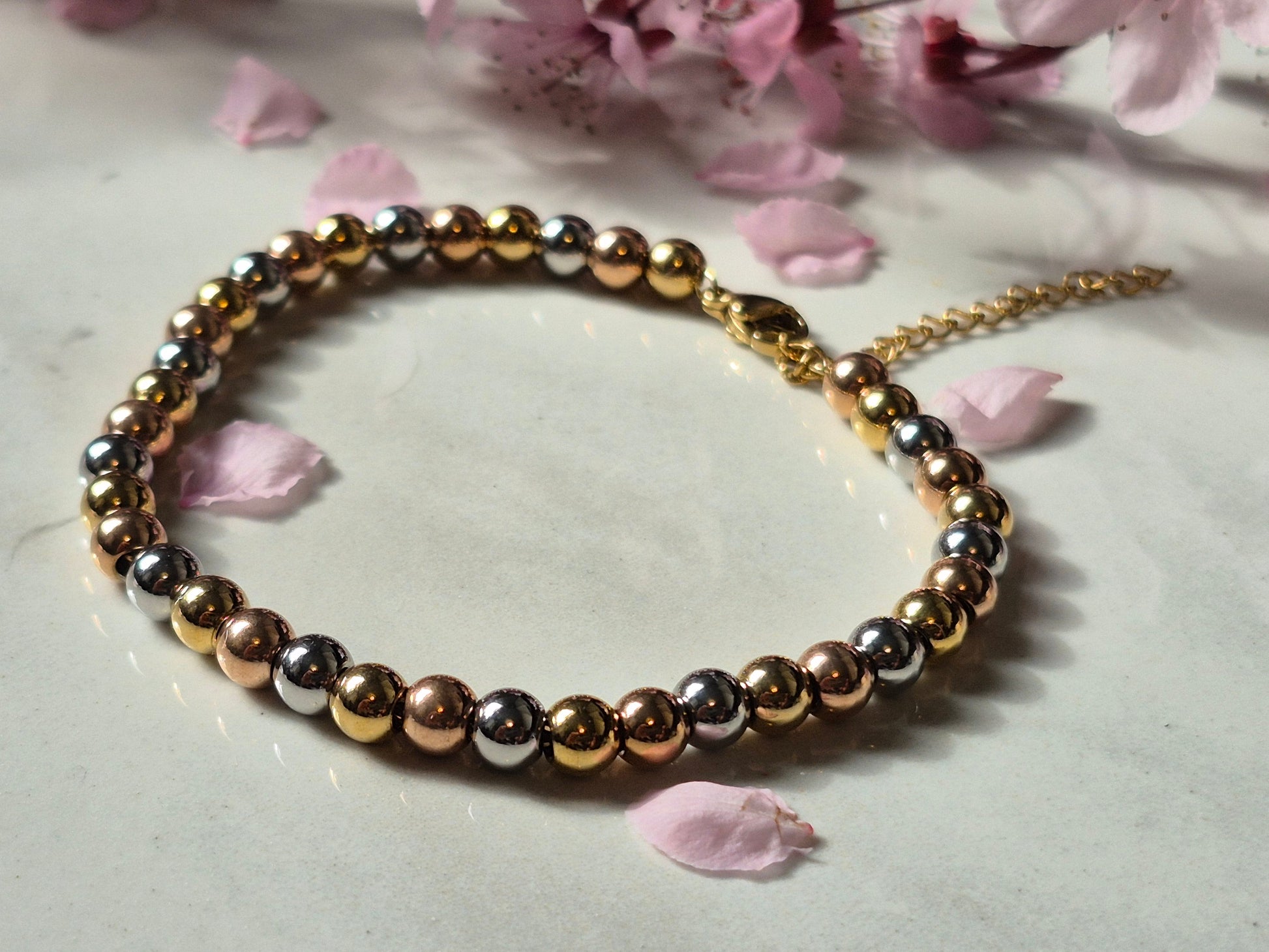 Trinity Glow Bead Bracelet