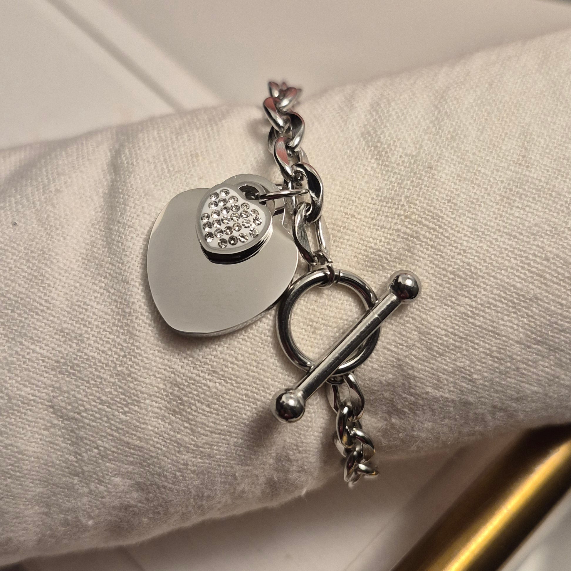 Luxe Heartlock Charm Bracelet