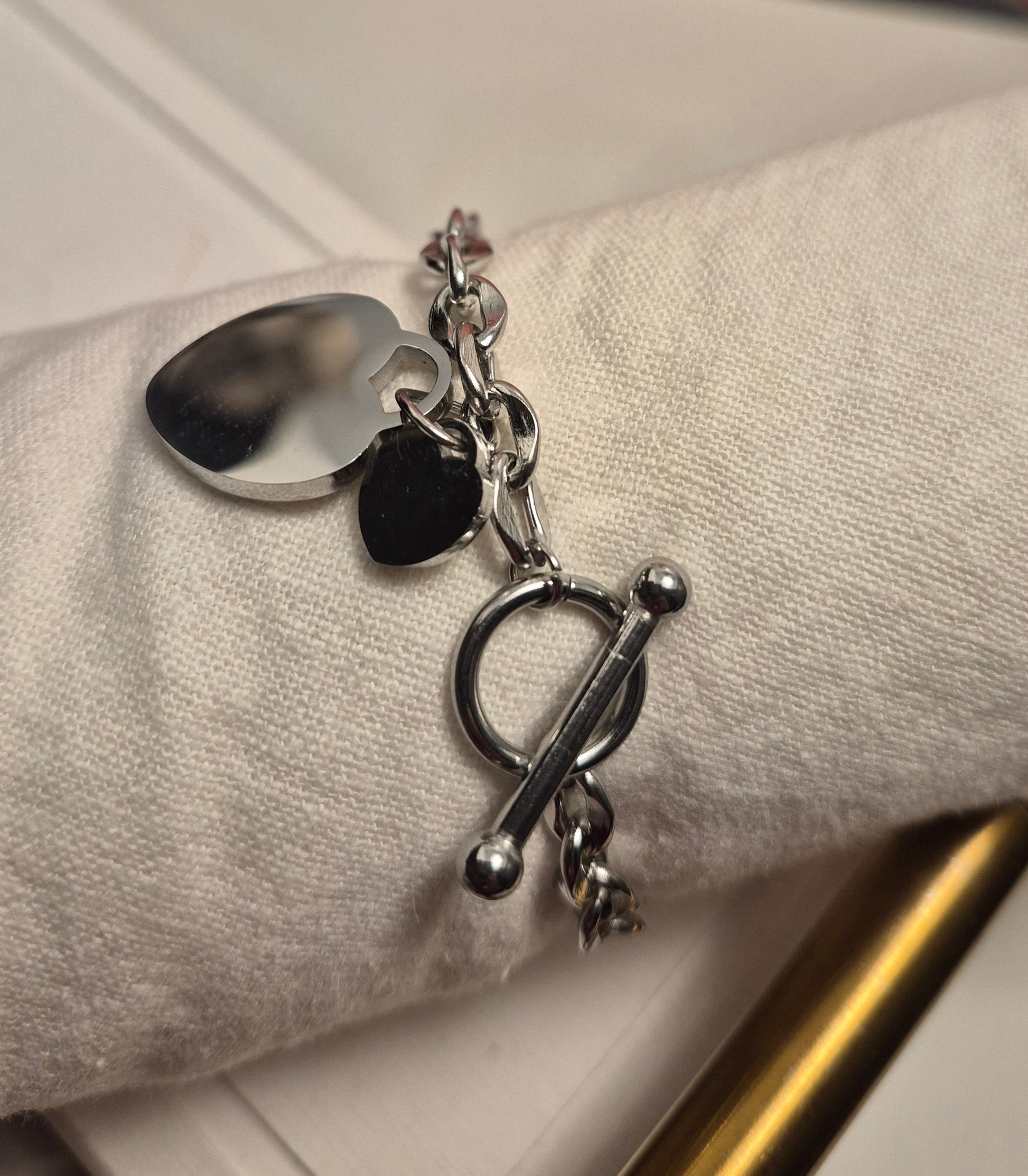 Luxe Heartlock Charm Bracelet