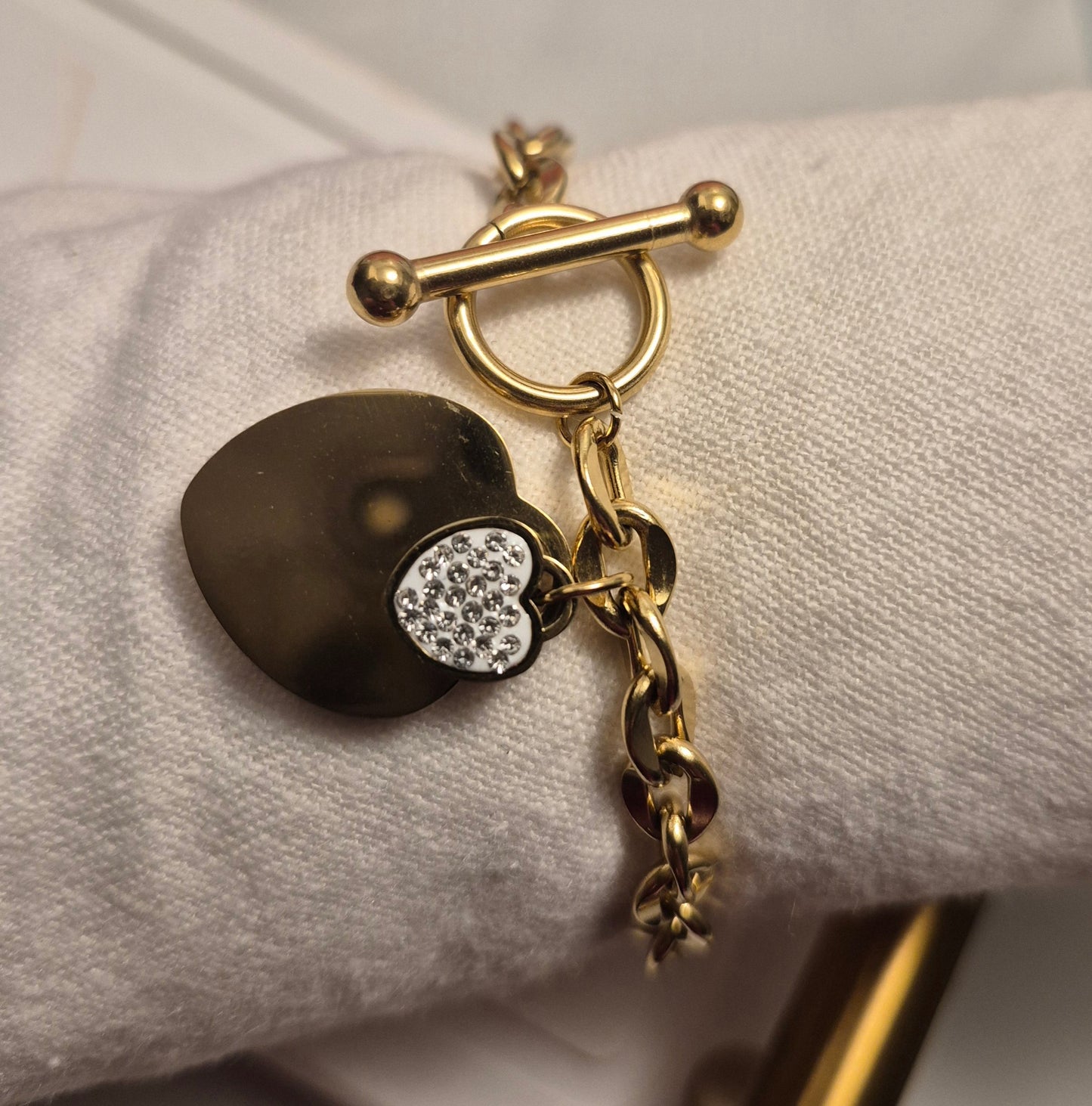 Luxe Heartlock Charm Bracelet