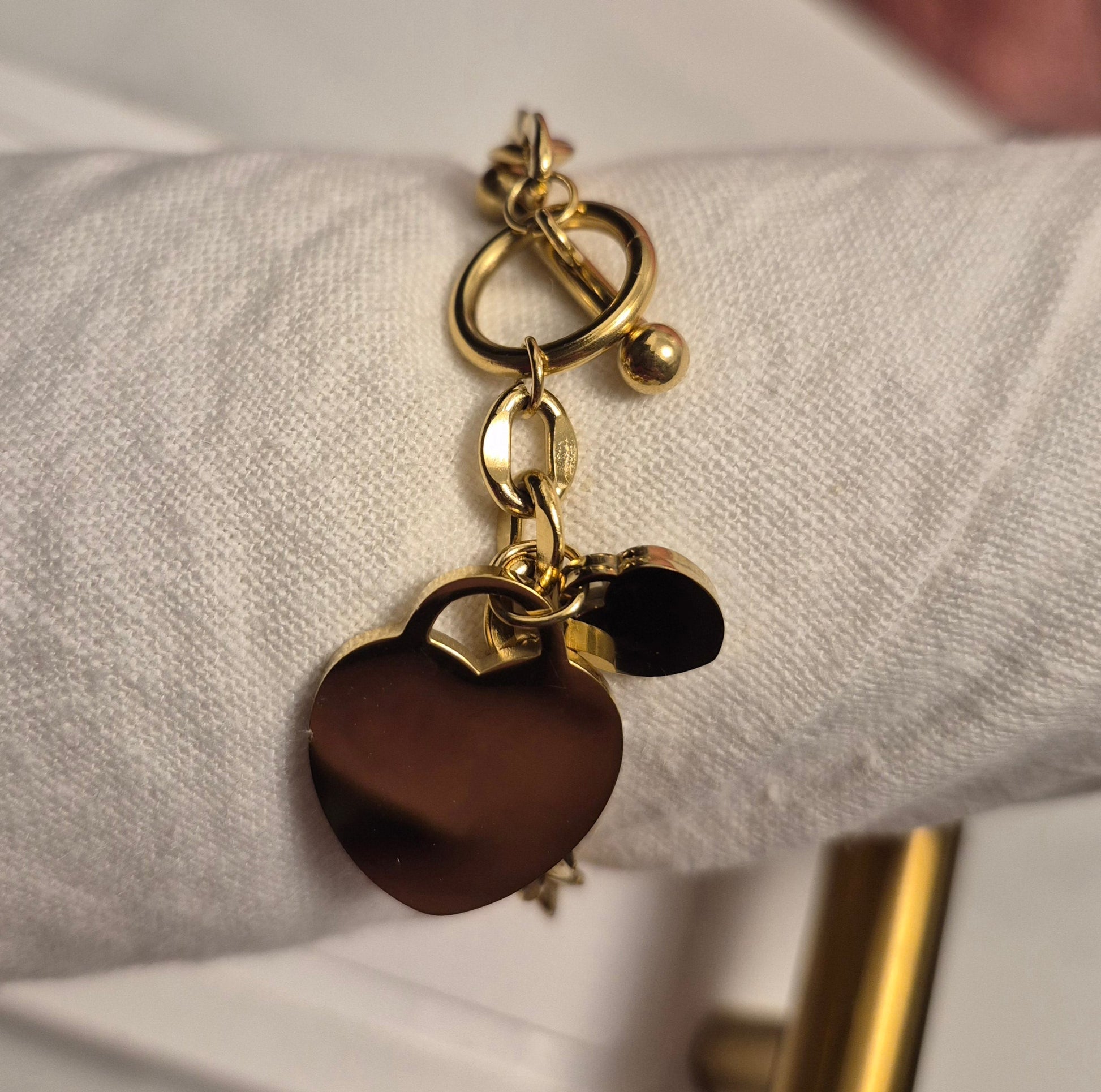 Luxe Heartlock Charm Bracelet
