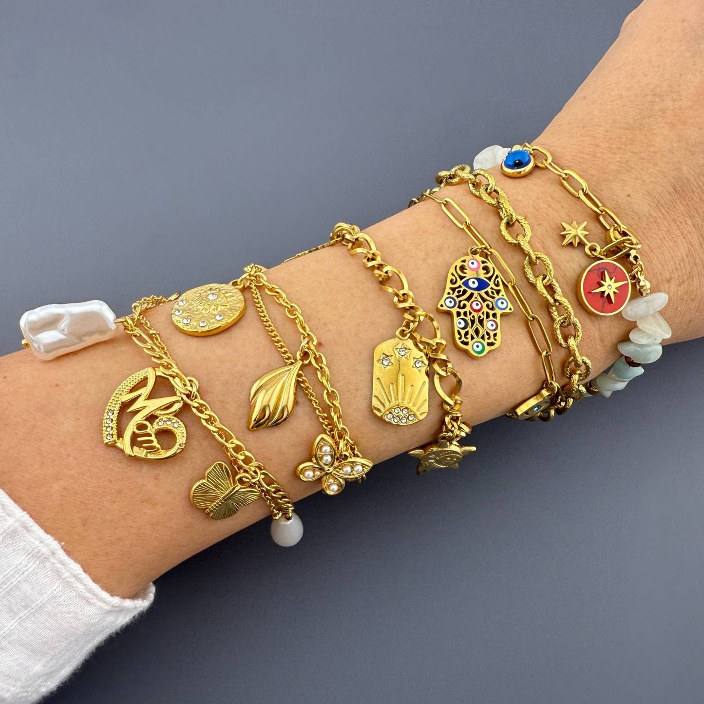 Amelia “Mom Love” Charm Bracelet