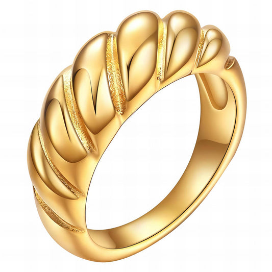 Isabella Sculpted Gold Ring