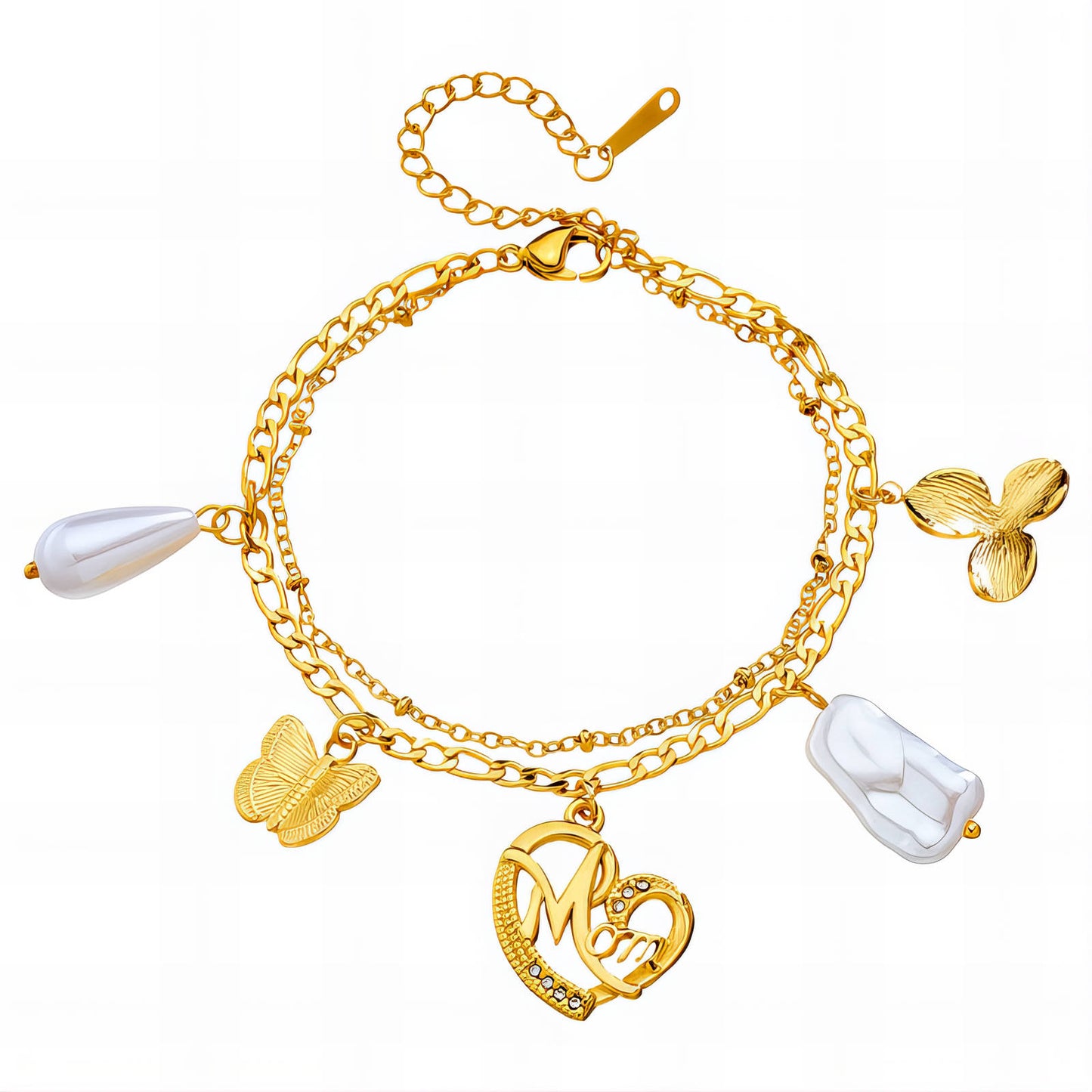 Amelia “Mom Love” Charm Bracelet