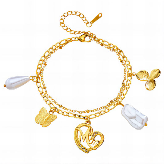 Amelia “Mom Love” Charm Bracelet