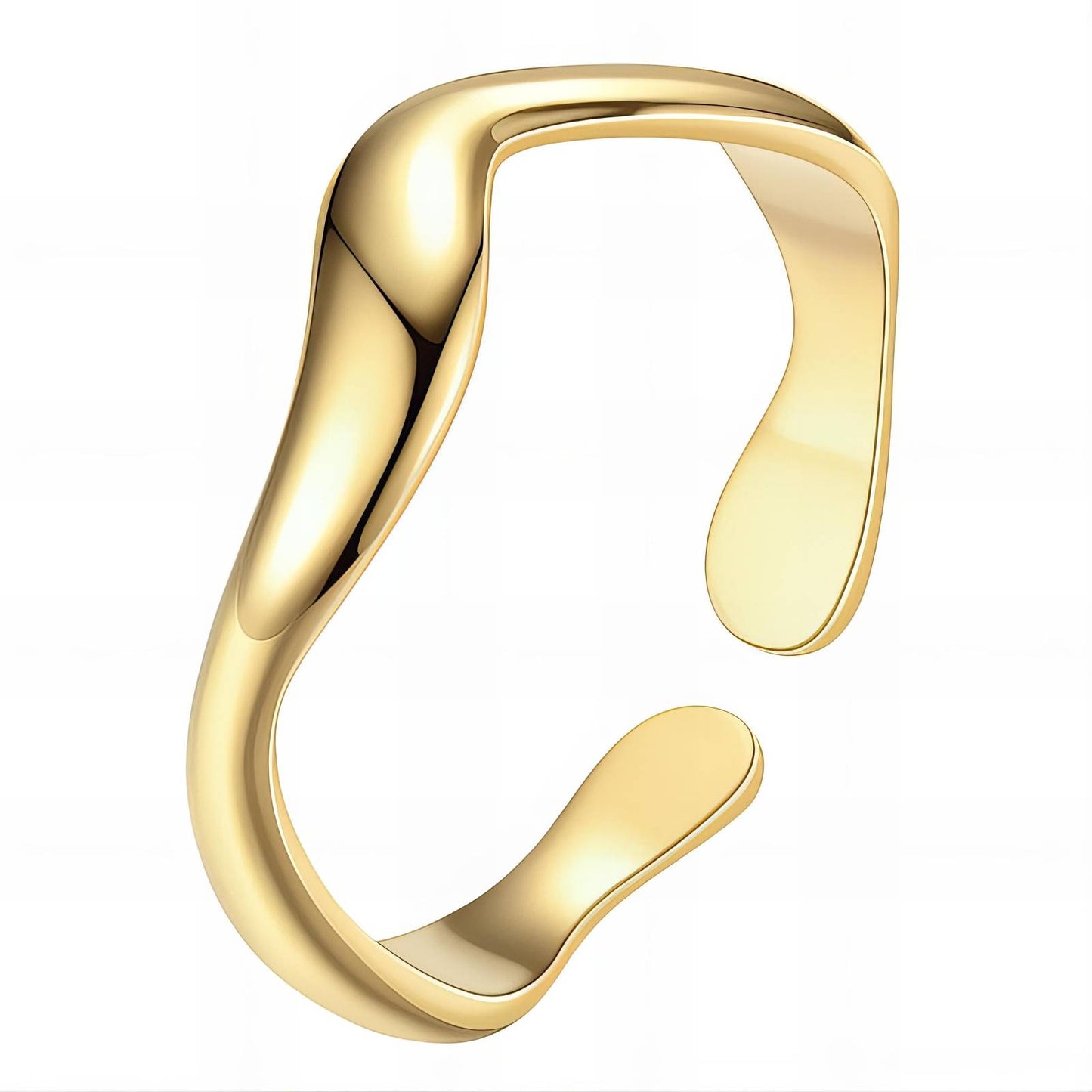 Golden Wave Ring