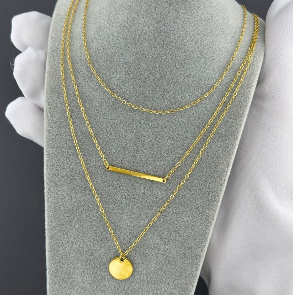 Luna Layered Gold Necklace