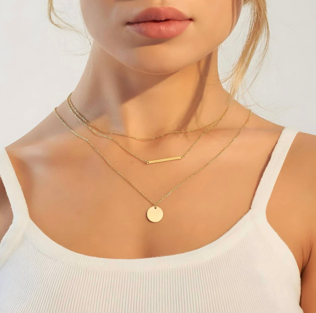 Luna Layered Gold Necklace